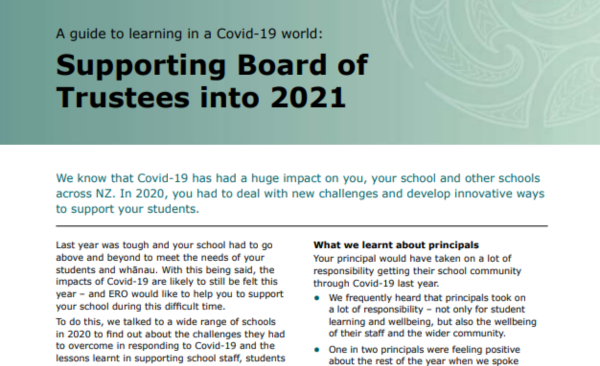 Supporting Boards Into 2021